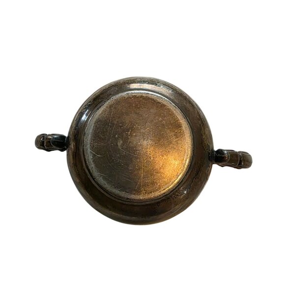 Poole Silver Co. EPNS Double-Handled Silver Cup Patina Antique Collectible Table - Picture 3 of 6